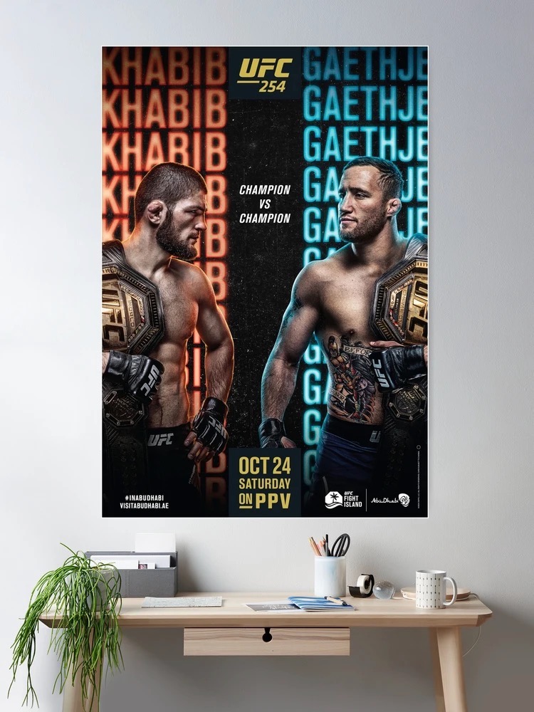 Poster Khabib vs Gaethje